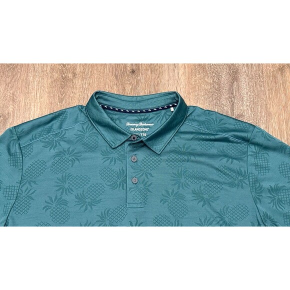 Tommy Bahama Island Zone Polo Shirt Mens XXL Pineapple Performance Golf Stretch - Picture 3 of 9